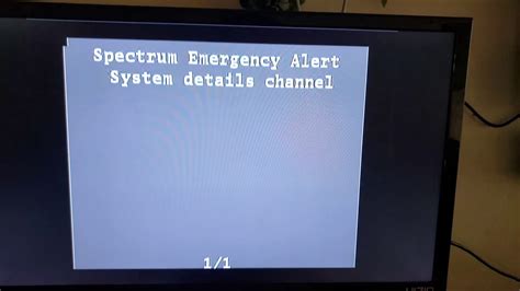 Emergency broadcast test, nothing to be worried about. . Spectrum emergency alert system